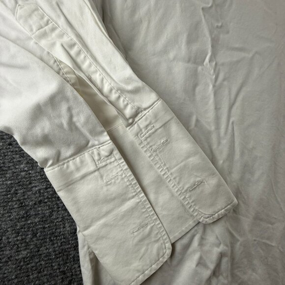 David Donahue 18 34/35 French Cuff Cotton White Button Up Shirt Men Solid Spread - Picture 4 of 16